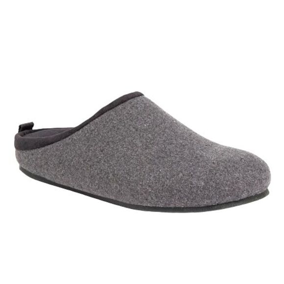 Deer Stags Slipperooz Unbound Mule Slippers Mens 12M Grey Felt Slip On Shoes NWB - Picture 2 of 11